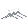 Plastic hanger set of 3 grey 44.5cm