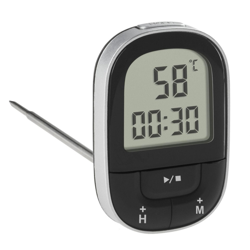 Digital cooking/meat thermometer with probe 11.8cm (-20...+200°C) 43x19x197mm