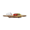 Rotary serving plate acacia wood D40 h-4cm