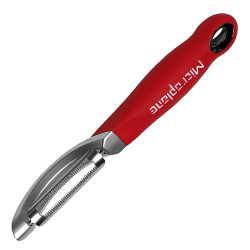 Serrated peeler PROFI red