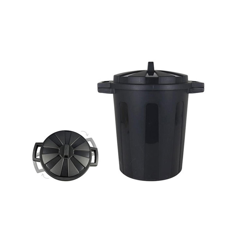 Bin Bin 35L PP с крышкой 35,5x45,5 H-48 см черный
