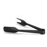 Meat tongs ss PVD 24cm black satin