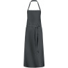 Long bib apron grey 77x100 cm
