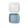 Food/Sandwich storage container 14.5x14.5 h-3.6cm blue