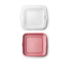Food/Sandwich storage container 14.5x14.5 h-3.6cm red