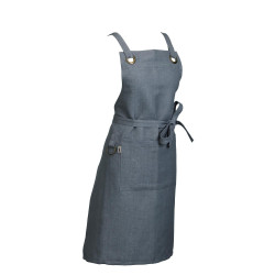 Apron grey 85x70cm PURO