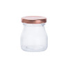 Glass cup D4.5cm 50ml with crew cap copper