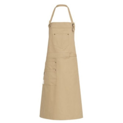 Apron sand brown 77x95cm