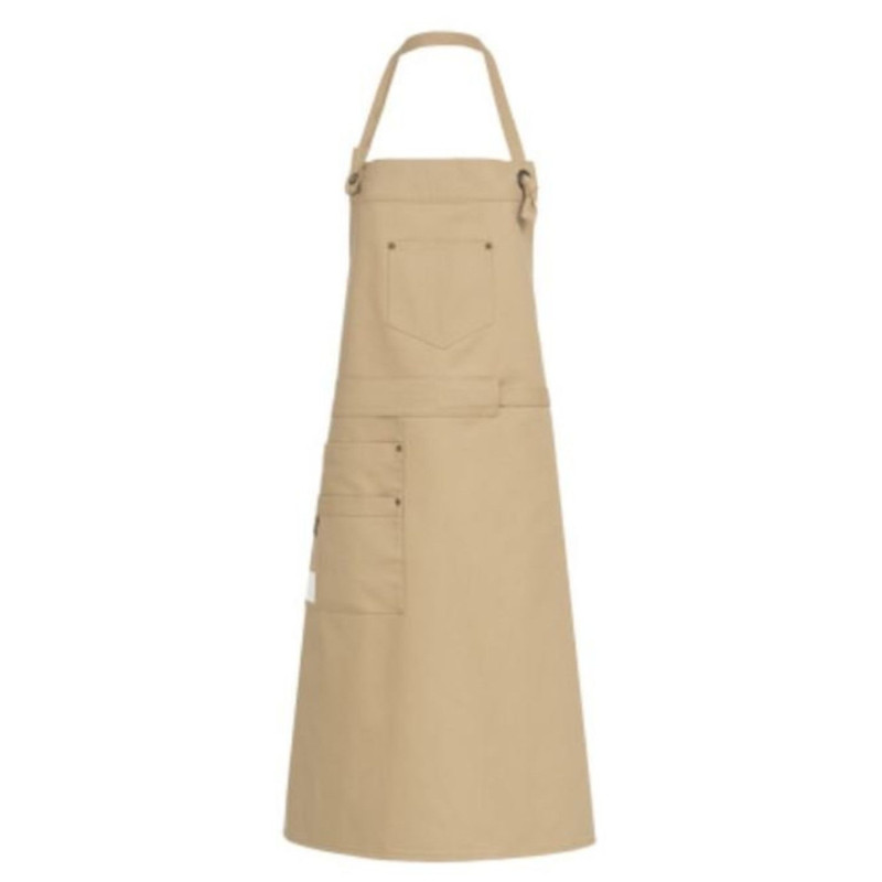 Apron sand brown 77x95cm