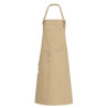 Apron sand brown 77x95cm
