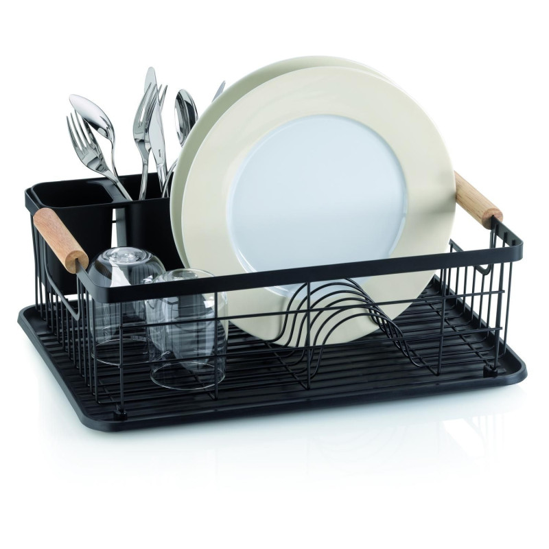 Draining rack Rica 42x31.5x15cm black
