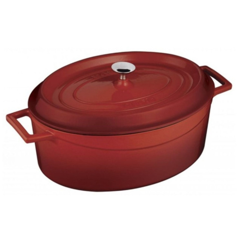 Malmpott LAVA OVAL 21x25cm 3.19L punane induktsioonpliit