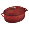 Katls čuguna LAVA OVAL 21x25cm 3.19L sarkans indukcijas