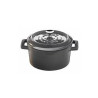 Mini casserole cast iron LAVA MINI D10cm 350ml gray induction