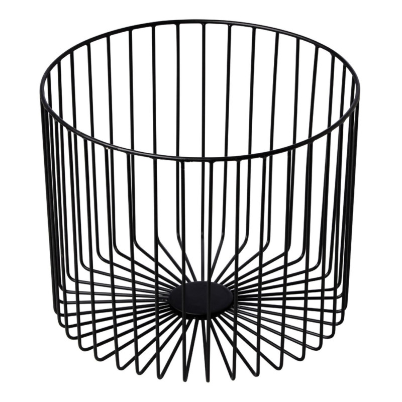 Iron serving basket black 28x28x28 cm