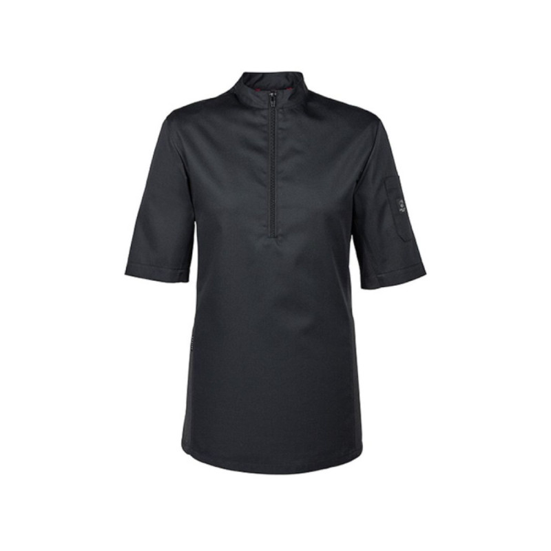 Chef jacket, black, XS size , short sleev