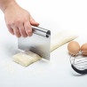Dough scraper with scale