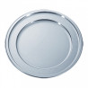 Plastic tray D30.6cm silver