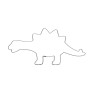 STEGOSAUR cookie cutter 11x5.5 cm