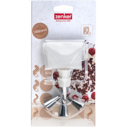 ZENKER Piping bag + 4...