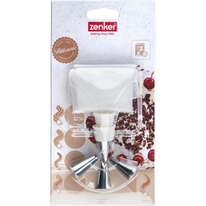 Konditorejas maisiņš ar 4 uzgaļiem [5]