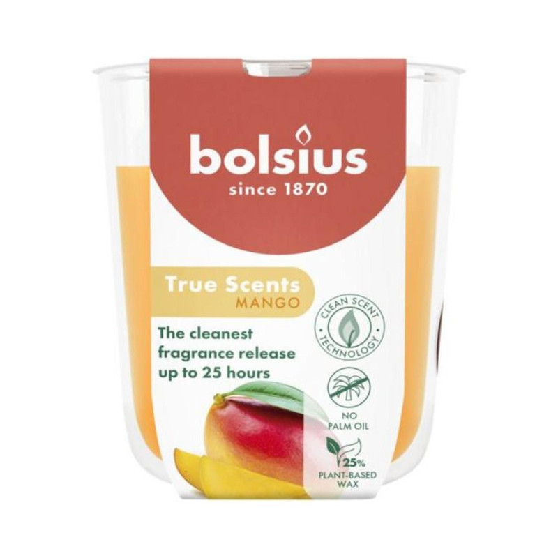 Scented Candle in a glass 80/73 mm TRUE SCENTS MANGO