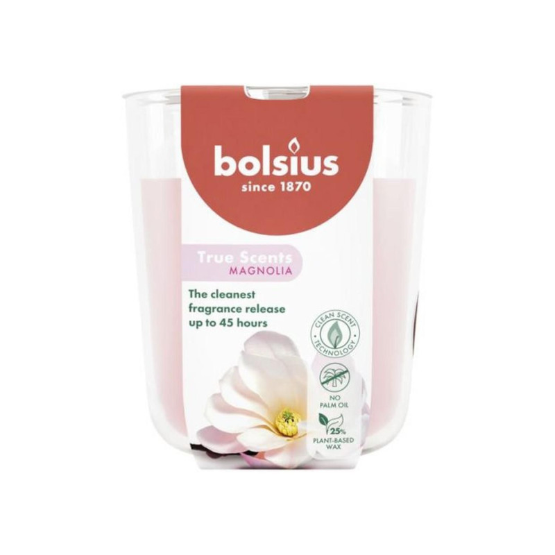 Scented Candle in a glass 97/85 mm TRUE SCENTS MAGNOLIA