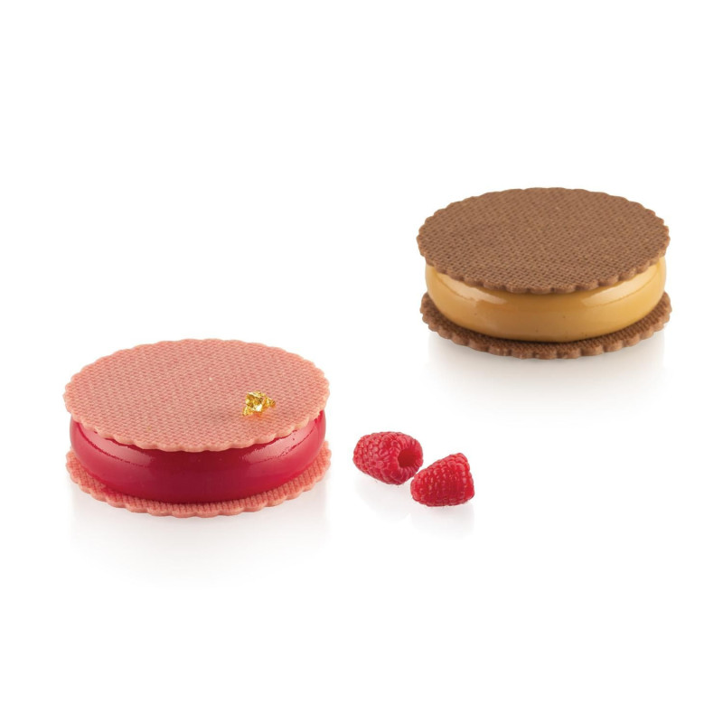 SWEET ROUND 95 - SILICONE MOULD N.6 D80 H 21 MM + CUTTER