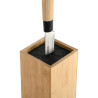 Knife block bamboo with plastic bristles 10x10x23cm