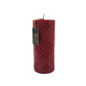 Candle D6 h-14cm AKAS ZĪME 60h soy wax red