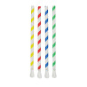 Spoon Paper Straws125 pcs. length 20,00 cm x 0,80 cm mixed colours