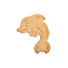 Dolphin-shaped plastic mold 6.5 cm