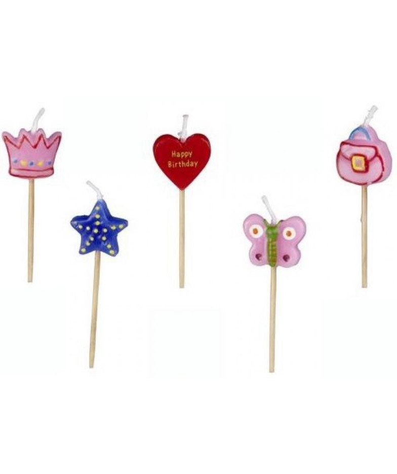 PRINCESS FRIENDS GIRLS SVEČU DEKORI 5PC.., Pap Star