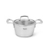 Stockpot MILLENIUM 18x10 cm / 2.1 LTR with glass lid (stainless steel)