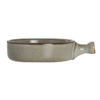 Handled Crock 16.8x13cm, 290ml PIER grey