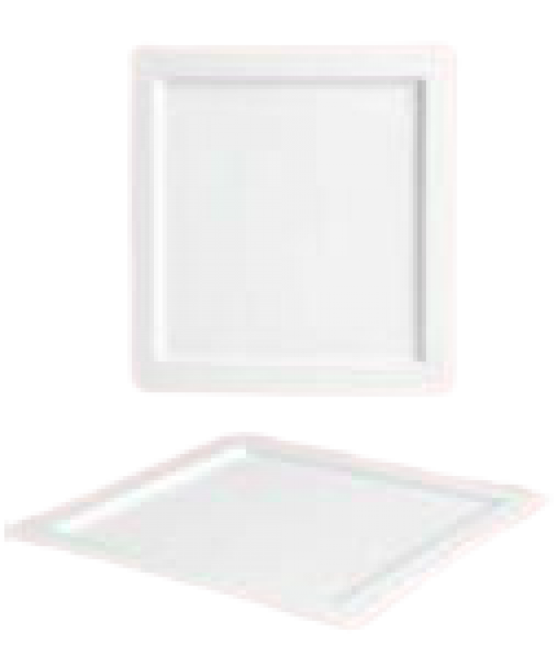 SIMPLE PLUS ТАРЕЛКА  27x27CM KVADRĀTVEIDA AR MALIŅU (06X04N), Leela Baralee