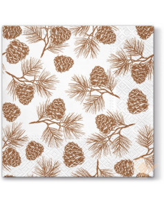 NAPKINS  33X33 CONES, Paw...