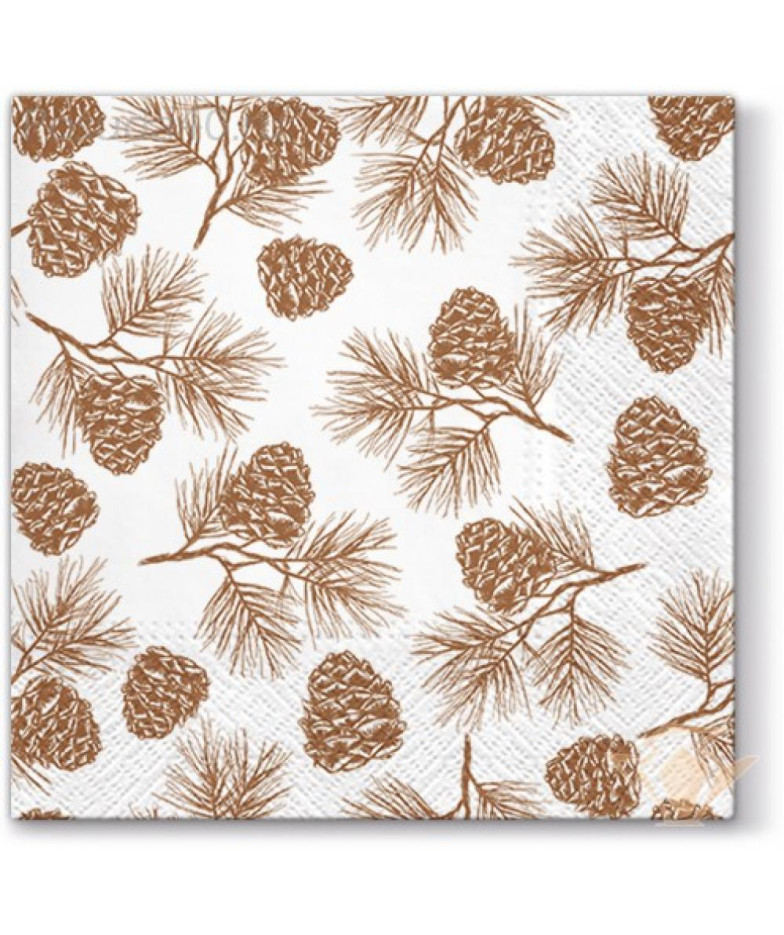 SALVETES 33X33 CONES, Paw Decor Collection