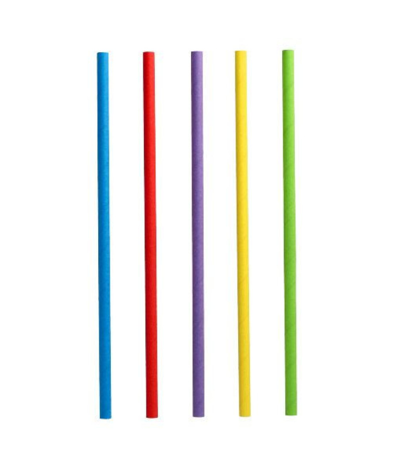 SALMIŅI KOKTEIĻIEM 25CM, R8MM, 100GAB, KRĀSAINI, PAPĪRS, 0,205KG/IEP, Pap Star