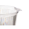Ice Bucket Leknes CH26183 Transparent polystyrene Stripes 16,5 x 17 x 21 cm (12 Units)