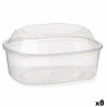 Rectangular Lunchbox with Lid Leknes BS1500ROIOV Transparent polypropylene 1,5 L 18 x 10,5 x 21,5 cm (8 Units)