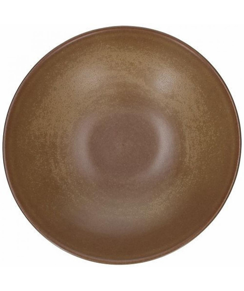 TERRACOTTA BROWN ДЛЯ САЛАТА  МИСКА 23.5CM, PORCELĀNS, Tognana