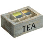 TEA   BOX  AR 6 IEDAĻĀM 21.7x16x9CM, FSC, PAULONIJAS WOOD  , Kesper