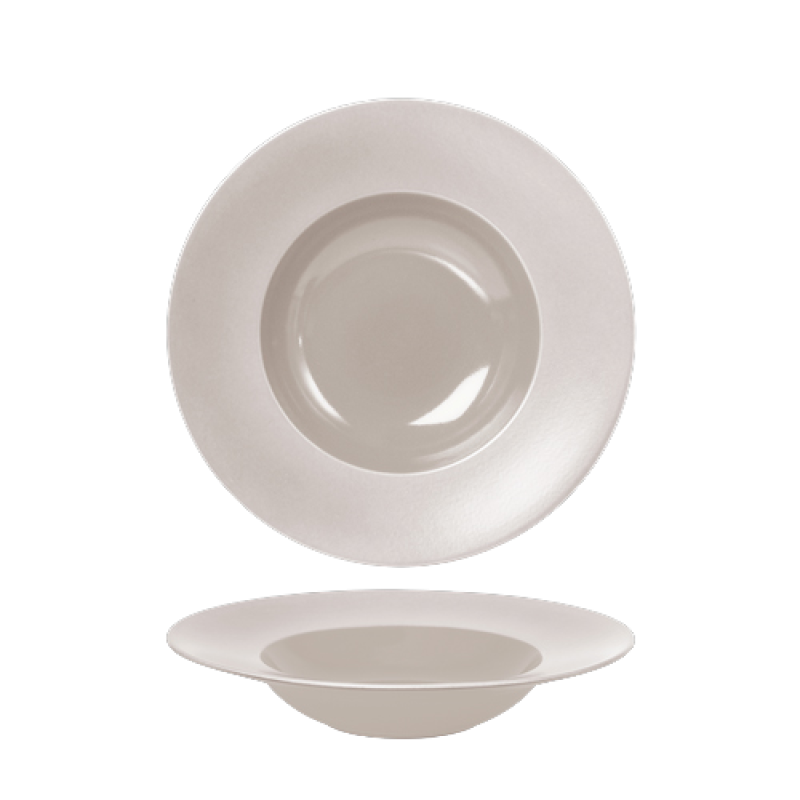 FINE PLUS SATIN DZIĻAIS PLATE  27CM, PĒRĻU PELĒKS, PORCELĀNS, Leela Baralee