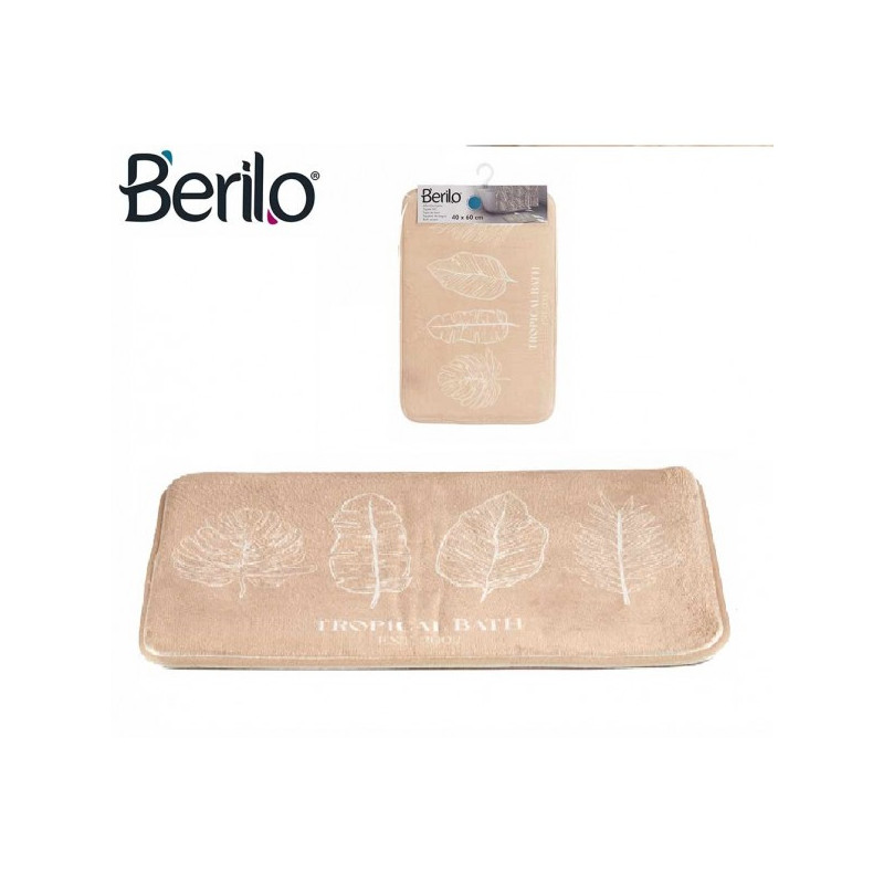 Kilimėlis voniai pvc/poliest. 60*40cm BL/GR