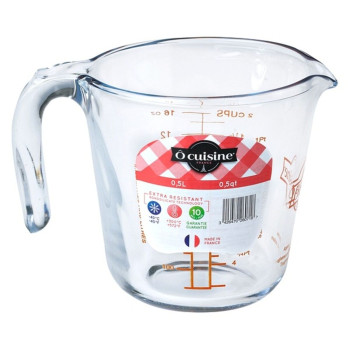 Mõõdukann Ô Cuisine Läbipaistev Klaas,1 L