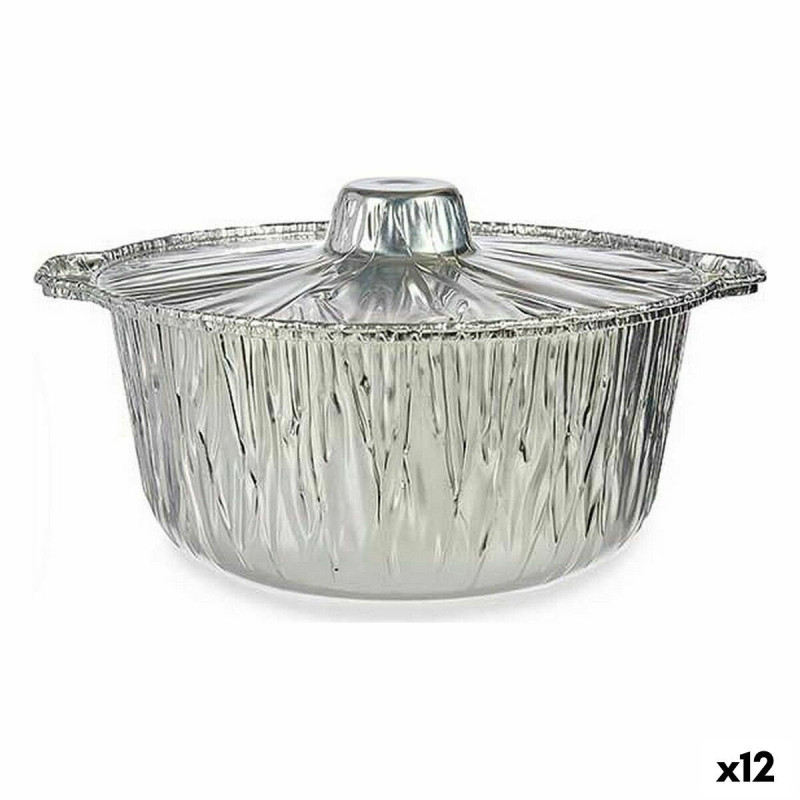 Saucepans Kinvara 66106 Silver Disposable With lid Pan