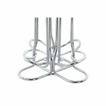 Kavos kapsulių dėklas DKD Home Decor Sidabras Metalinis Plastmasinis 13 x 13 x 37 cm