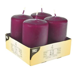 CANDLES 4PC., PILLAR...