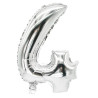 "FOLLIJA BALONS ""4"" 35X20CM, SUDRABA KR., 0.012KG/IEP", Pap Star